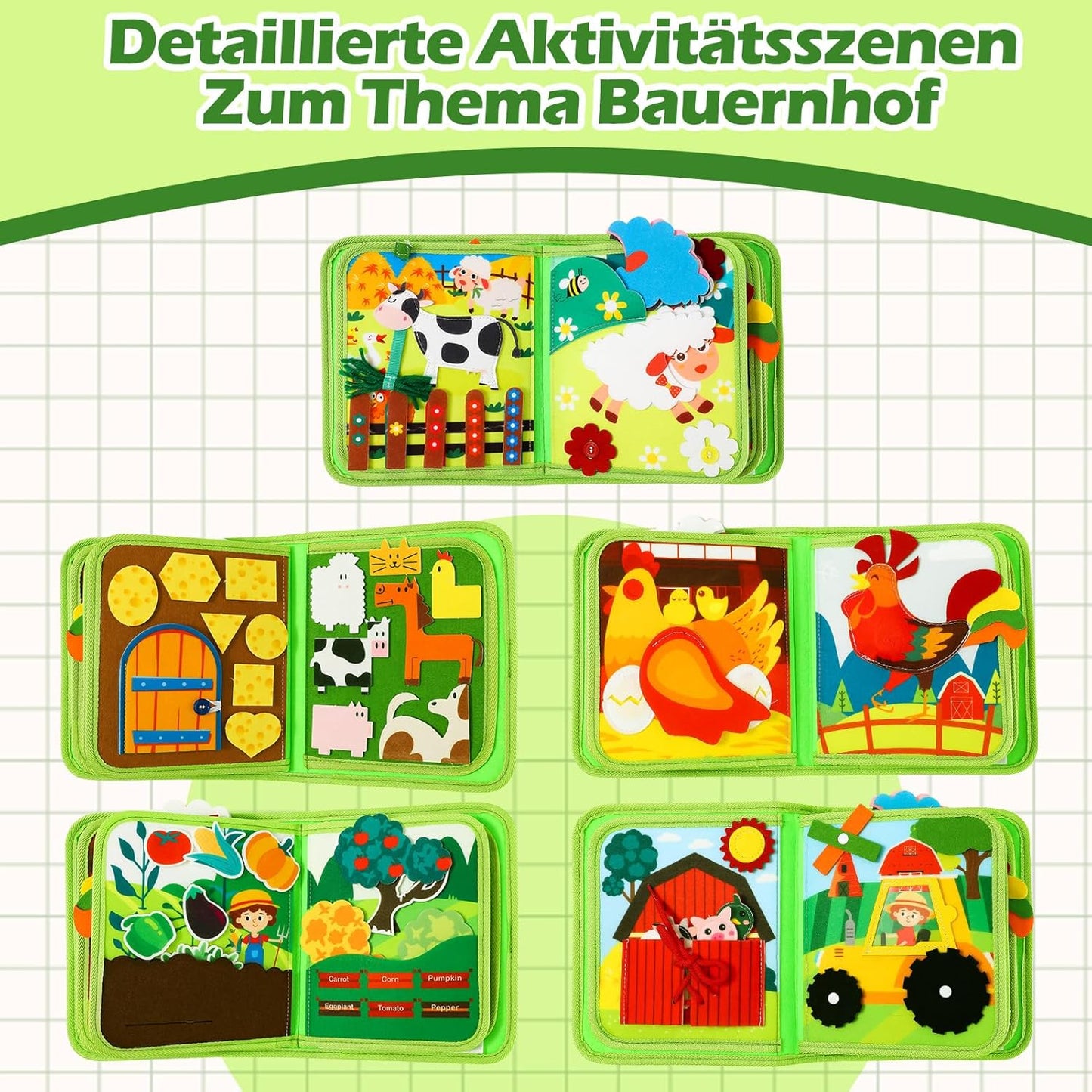 Pädagogisches Montessori Farm Geschichten Buch
